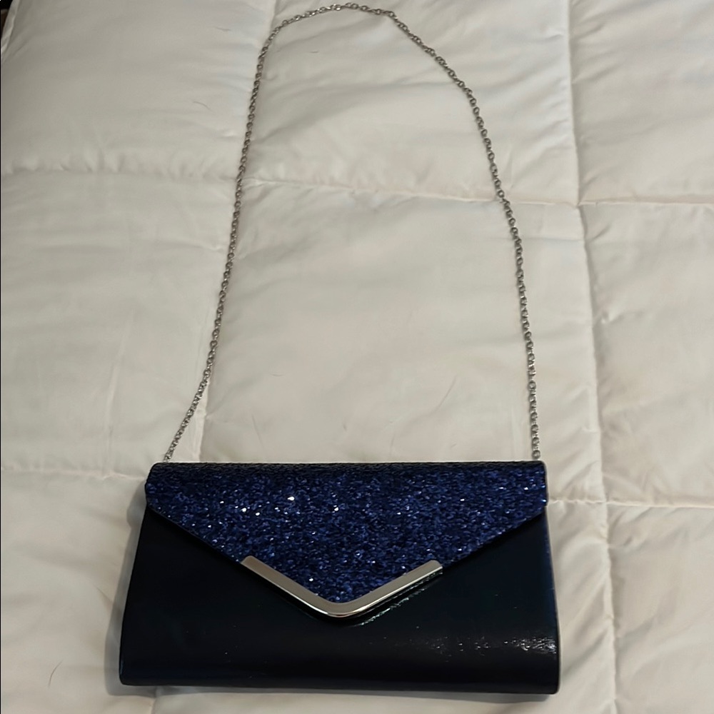 Elegant Blue Clutch Bag